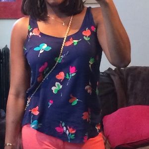 Old Navy Flowered Tank Top